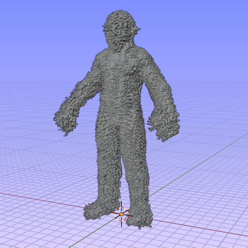 Una masa hecha apartir de el cuerpo de miles de humanos, para un proyecto personal.