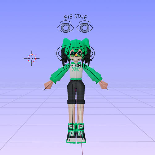 un rig que hice para un proyecto escolar, nunca lo use pero estoy orgulloso de esto ya que posee un control de ojos bastante avanzado.