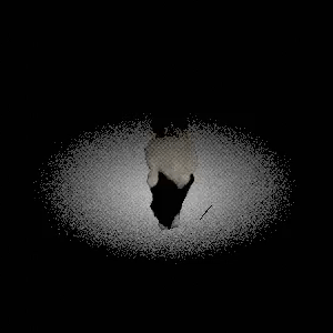 Un gato bailando que hice en blender para mi perfil de steam, es un modelo 3D con un video proyectado en su superficie